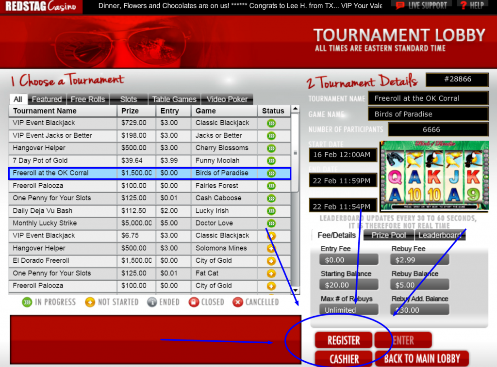 Red Stag $1500 Freeroll
